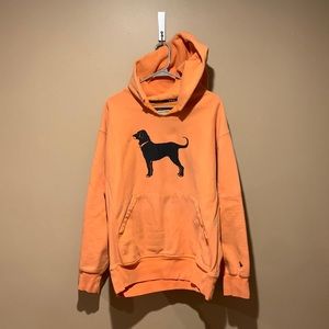 Rare The Black Dog Orange Hoodie/Hooded Sweatshirt Martha’s Vineyard